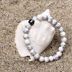 “Pivot” Beaded Bracelet | Marble